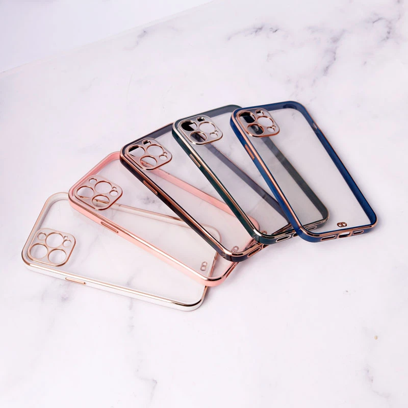 قاب ژله ای دور رنگی محافظ لنزدار iPhone 12 Pro Max