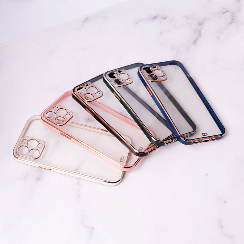 قاب ژله ای دور رنگی محافظ لنزدار iPhone 12 Pro Max