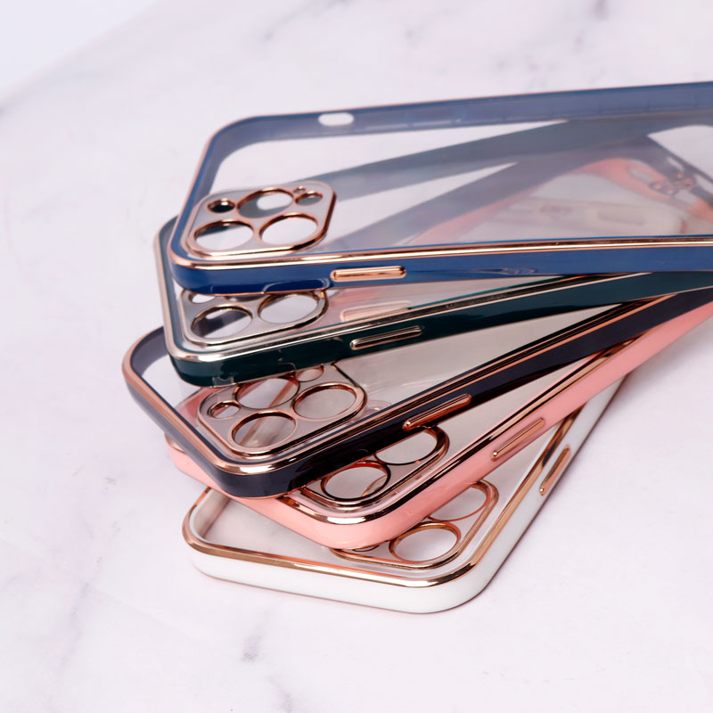قاب ژله ای دور رنگی محافظ لنزدار iPhone 12 Pro Max