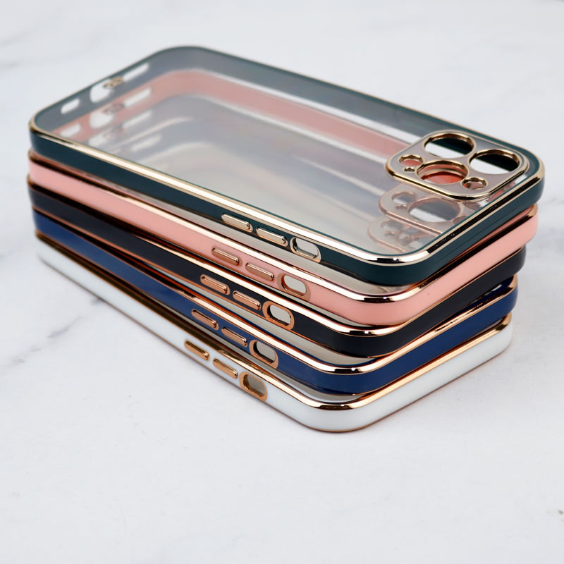 قاب ژله ای دور رنگی محافظ لنزدار iPhone 12 Pro Max