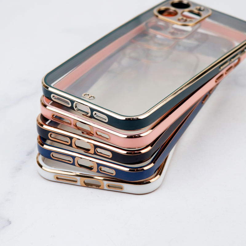 قاب ژله ای دور رنگی محافظ لنزدار iPhone 12 Pro Max