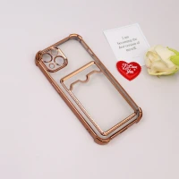قاب محافظ لنزدار شفاف جاکارتی دار iPhone 13