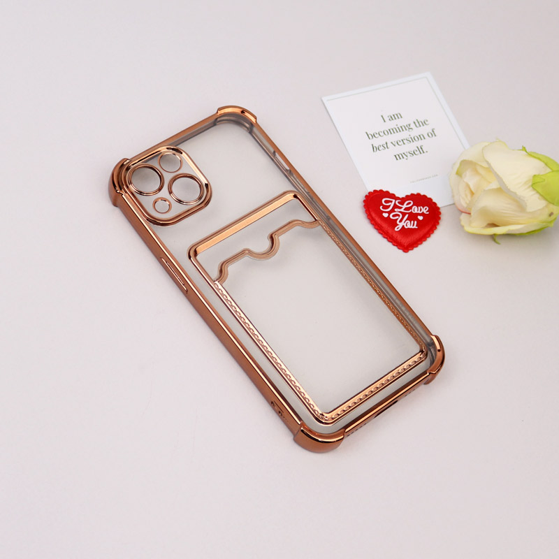 قاب محافظ لنزدار شفاف جاکارتی دار iPhone 13