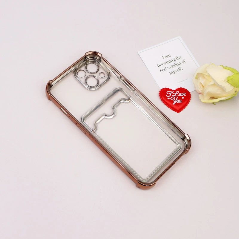 قاب محافظ لنزدار شفاف جاکارتی دار iPhone 13