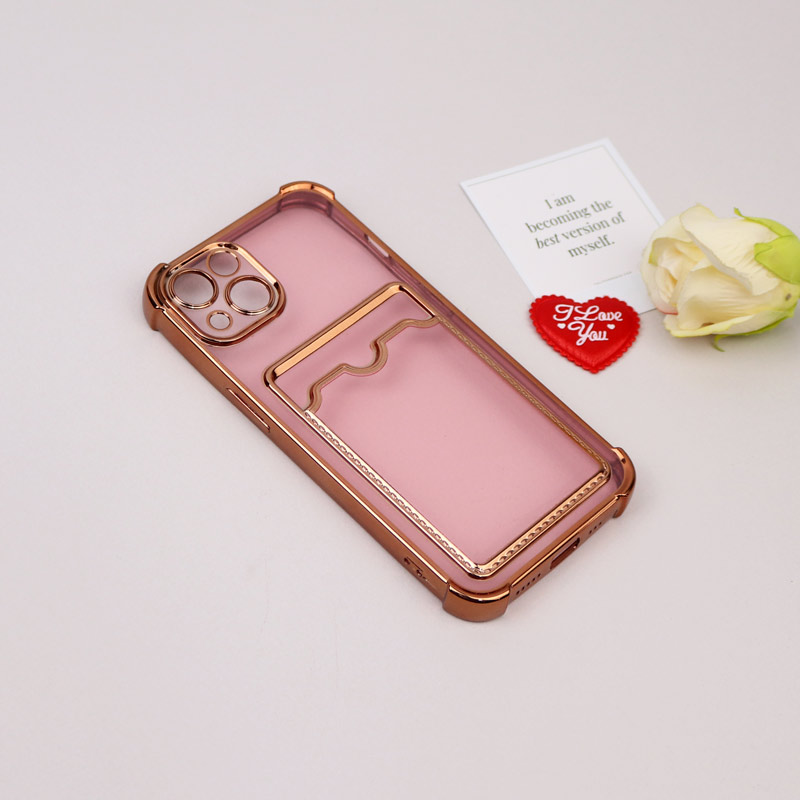 قاب محافظ لنزدار شفاف جاکارتی دار iPhone 13