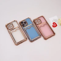 قاب محافظ لنزدار شفاف جاکارتی دار iPhone 13 Pro