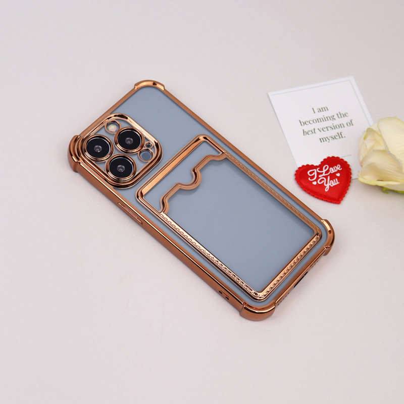 قاب محافظ لنزدار شفاف جاکارتی دار iPhone 13 Pro