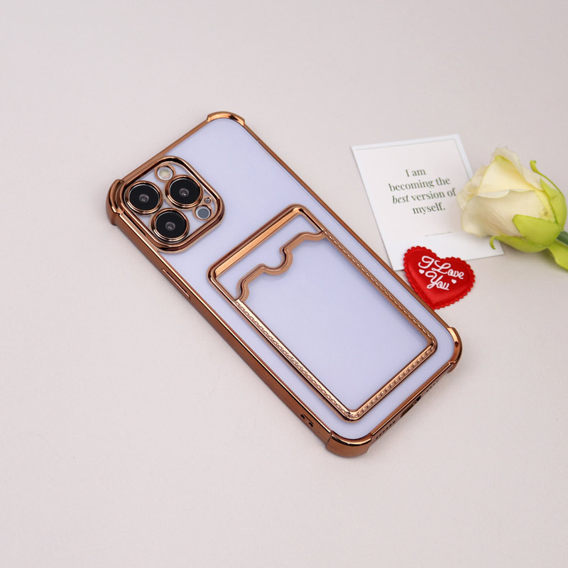 قاب محافظ لنزدار شفاف جاکارتی دار iPhone 13 Pro Max