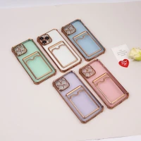 قاب محافظ لنزدار شفاف جاکارتی دار iPhone 13 Pro Max