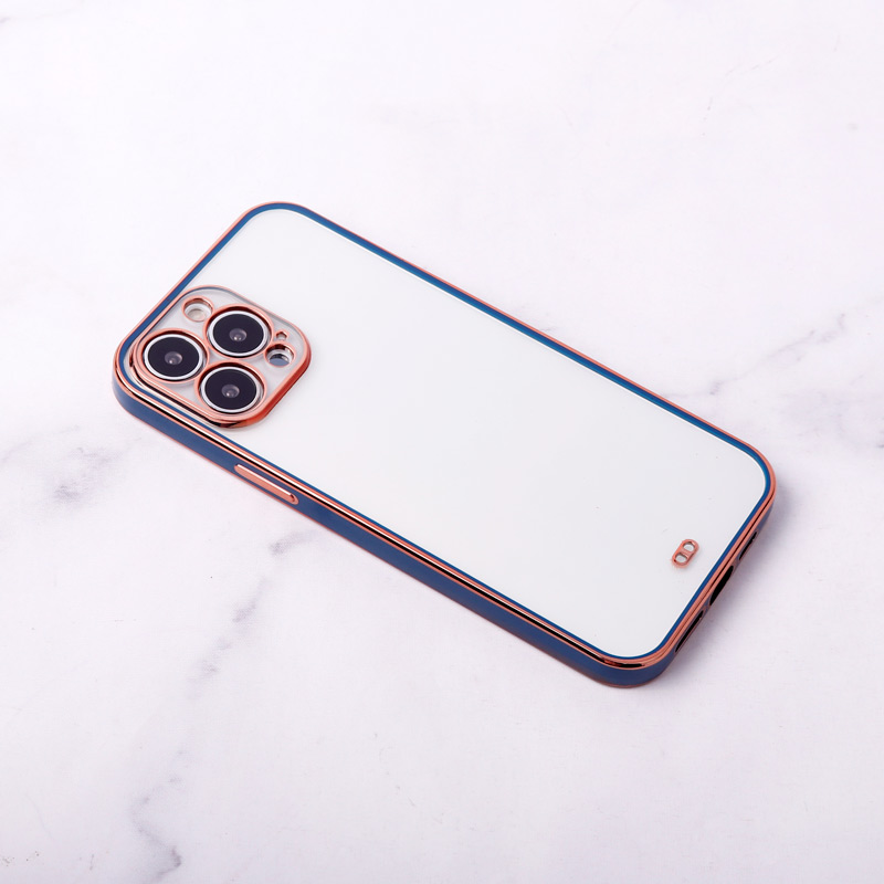 قاب ژله ای آیفون iPhone 13 Pro Max دور رنگی محافظ لنزدار