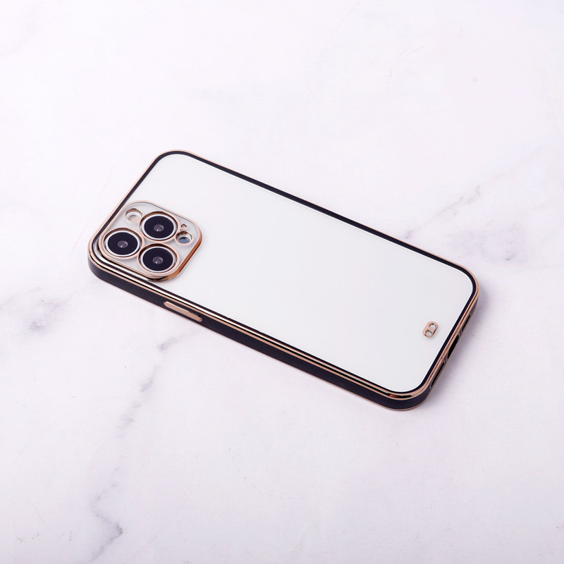 قاب ژله ای آیفون iPhone 13 Pro Max دور رنگی محافظ لنزدار