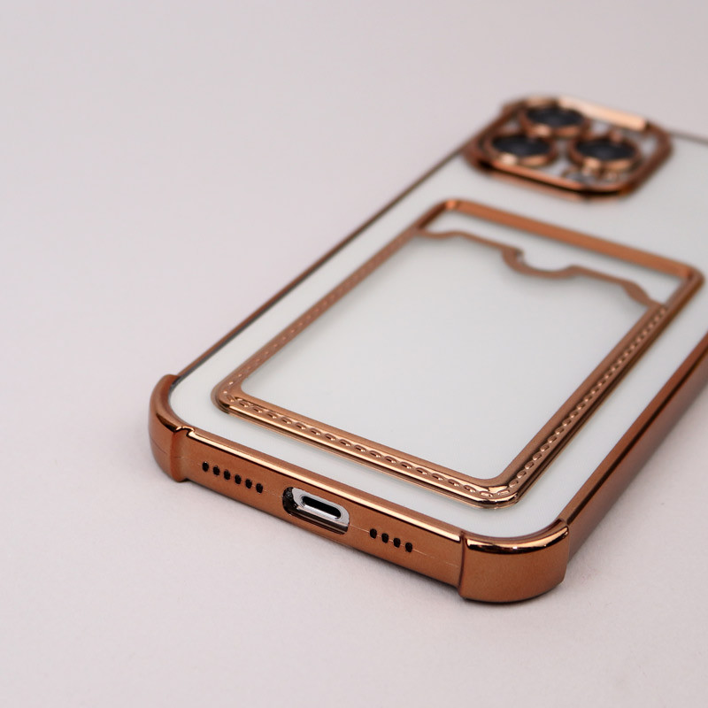 قاب محافظ لنزدار شفاف جاکارتی دار iPhone 13 Pro Max
