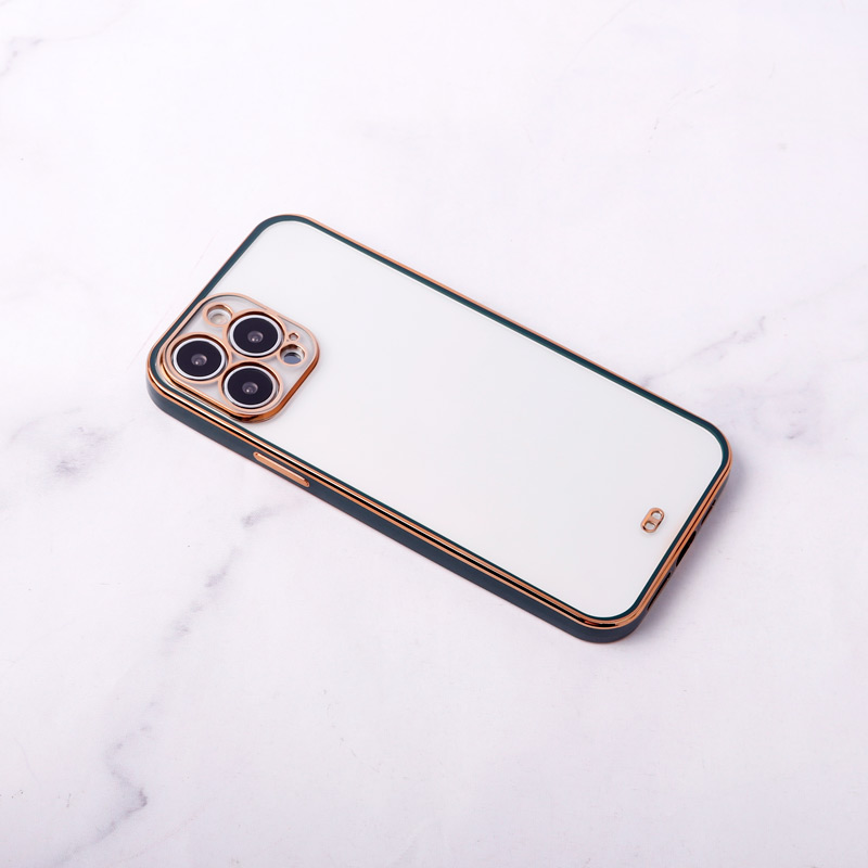 قاب ژله ای آیفون iPhone 13 Pro Max دور رنگی محافظ لنزدار