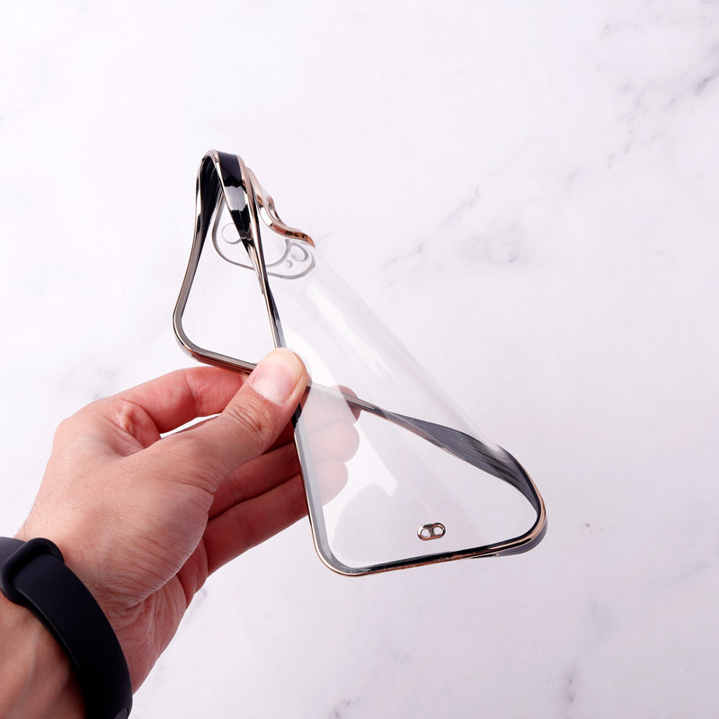 قاب ژله ای آیفون iPhone 13 Pro Max دور رنگی محافظ لنزدار