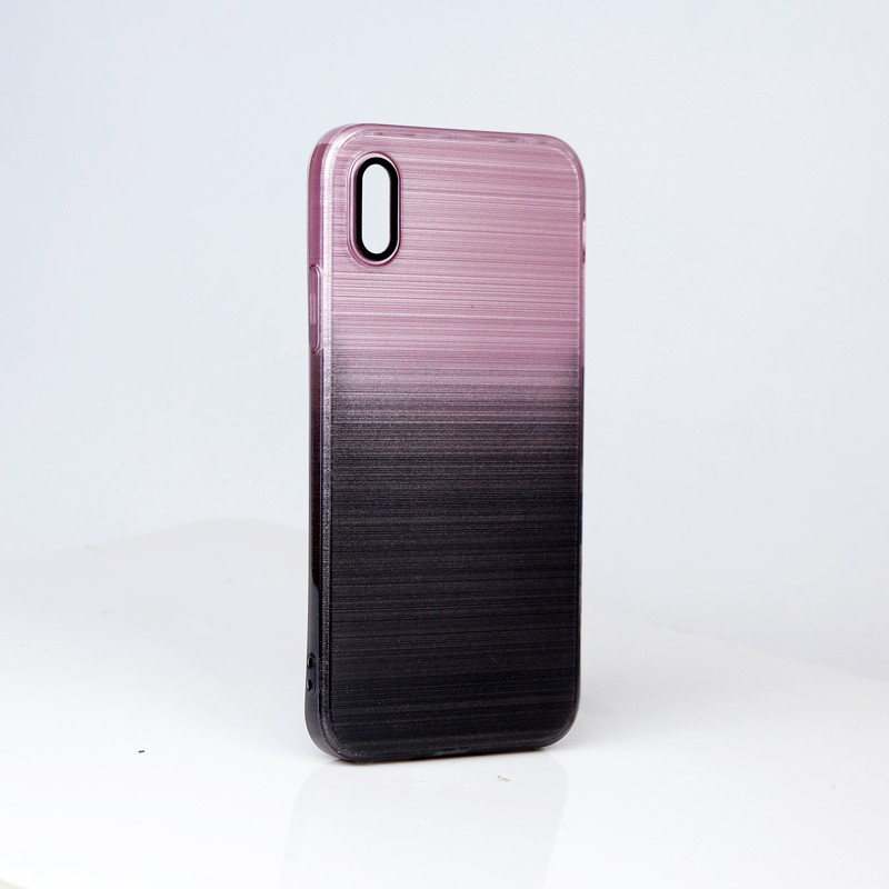 قاب PC براق محافظ لنزدار دو رنگ iPhone XS
