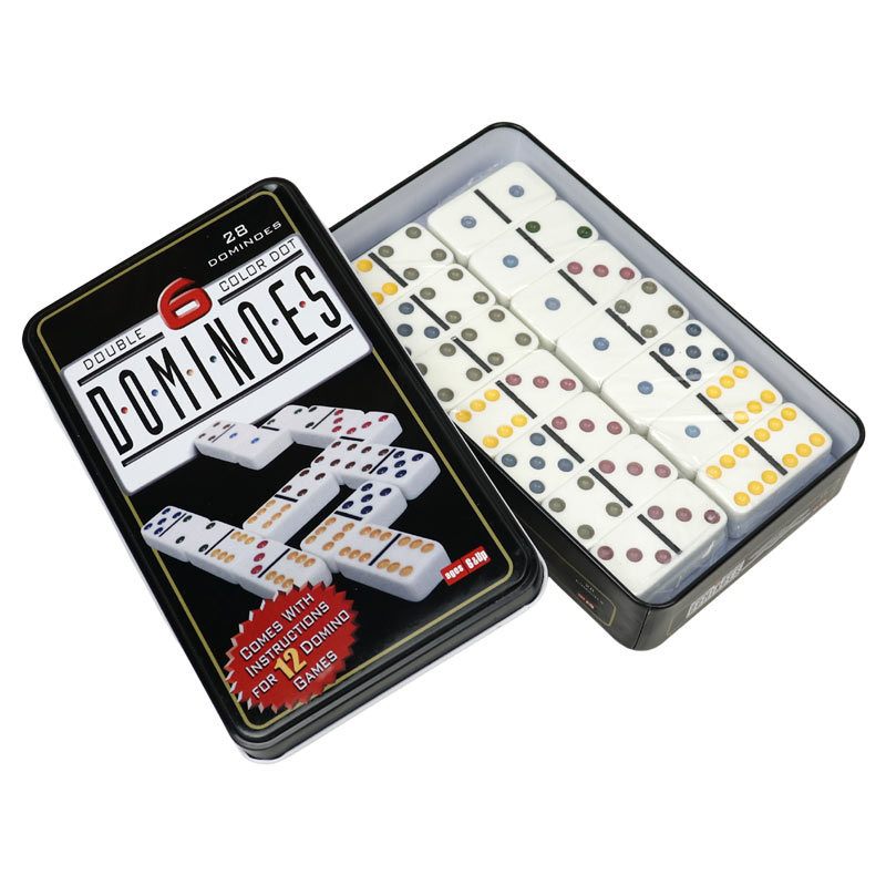 بازی فکری دومینو Dominoes پک فلزی