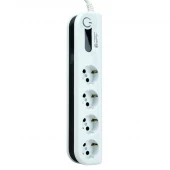محافظ برق صوتی تصویری 4 خانه ارت دار الکتروپیک با کابل 2 متری Electropeyk PWS-04L2-Soma