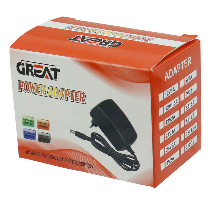 آداپتور برق Great 12V 2A