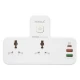 چند راهی 2 خانه هیسکا CH5514 + شارژر USB و Type-C
