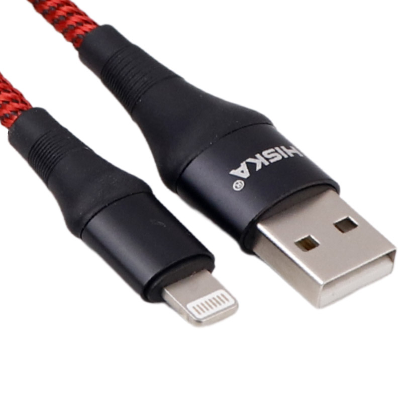 کابل آیفونی فست شارژ Hiska LX-276 2.4A 1m