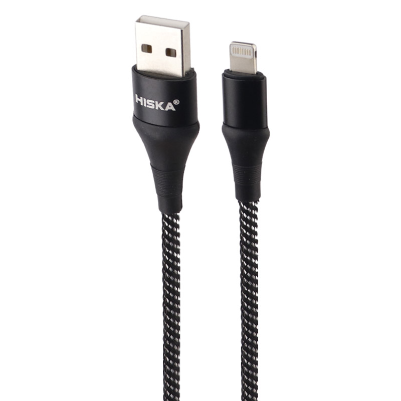 کابل آیفونی فست شارژ Hiska LX-276 2.4A 1m