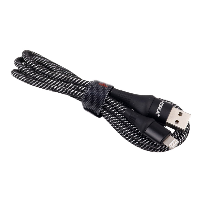کابل آیفونی فست شارژ Hiska LX-276 2.4A 1m