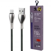 کابل لایتنینگ فست شارژ 2.4 آمپر هیسکا LX-CA94 طول 1 متر
