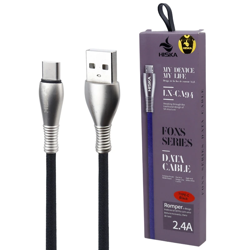 کابل تایپ سی فست شارژ 2.4 آمپر هیسکا LX-CA94 طول 1 متر