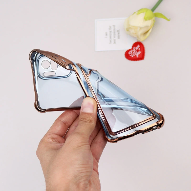 قاب محافظ لنزدار شفاف جاکارتی دار Xiaomi Redmi Note 10