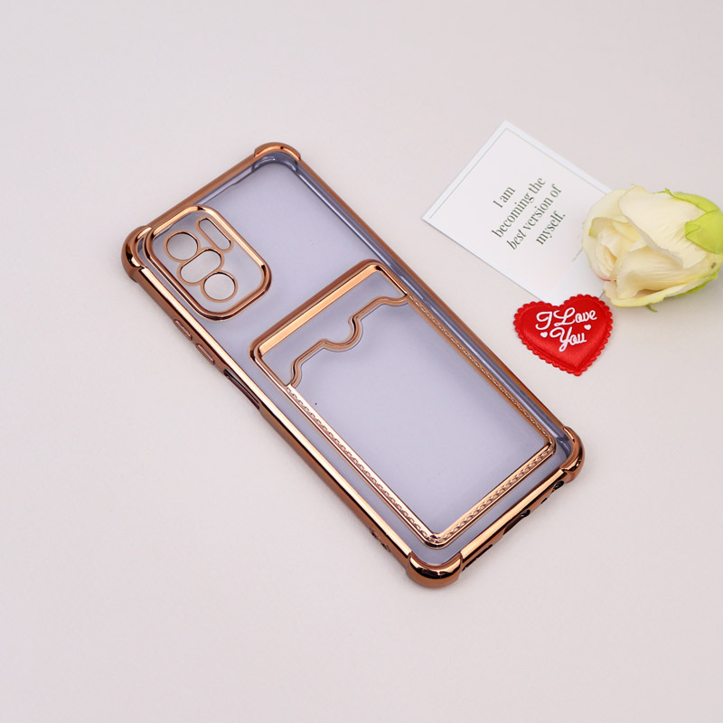 قاب محافظ لنزدار شفاف جاکارتی دار Xiaomi Redmi Note 10