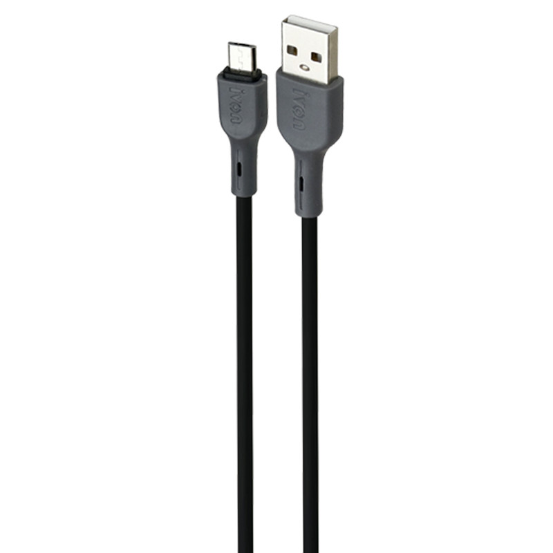 شارژر فندکی فست شارژ Ivon CC38 2.4A 12W + کابل میکرو یو اس بی