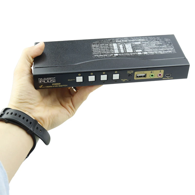 سوییچ KVM اتوماتیک دو پورت کی نت پلاس KP-U624