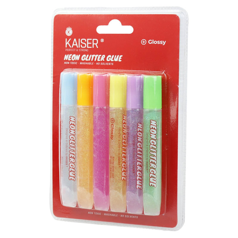 چسب اکلیلی شفاف رنگی Kaiser SK127 بسته 6 عددی
