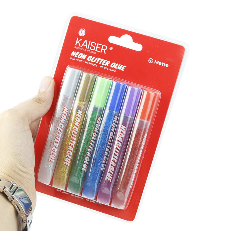 چسب اکلیلی مات رنگی Kaiser SK127 بسته 6 عددی