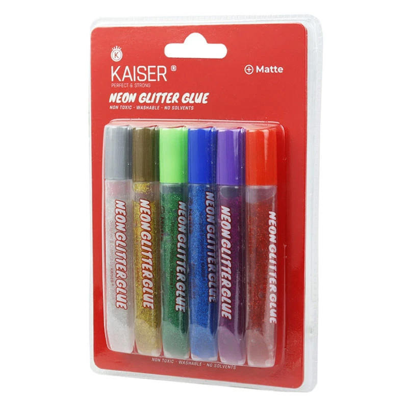 چسب اکلیلی مات رنگی Kaiser SK127 بسته 6 عددی