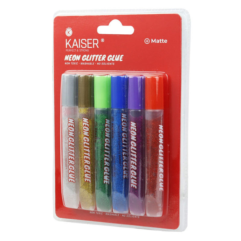 چسب اکلیلی مات رنگی Kaiser SK127 بسته 6 عددی