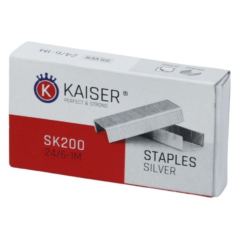 سوزن منگنه کایزر Kaiser SK200 سایز 24/6 بسته 1000 عددی