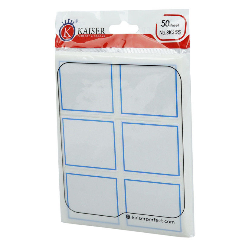 برچسب دور آبی 37*44 میلی متر Kaiser SK355 بسته 300 عددی