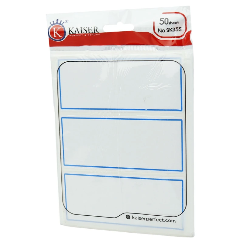 برچسب دور آبی 37*95 میلی متر Kaiser SK355 بسته 150 عددی