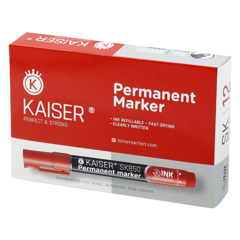 ماژیک معمولی کایزر نوک گرد Kaiser SK850 بسته 12 عددی