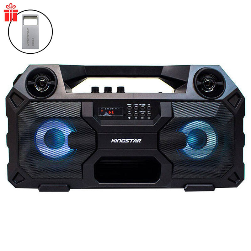 اسپیکر بلوتوثی فلش خور KingStar KBS330 + فلش هدیه