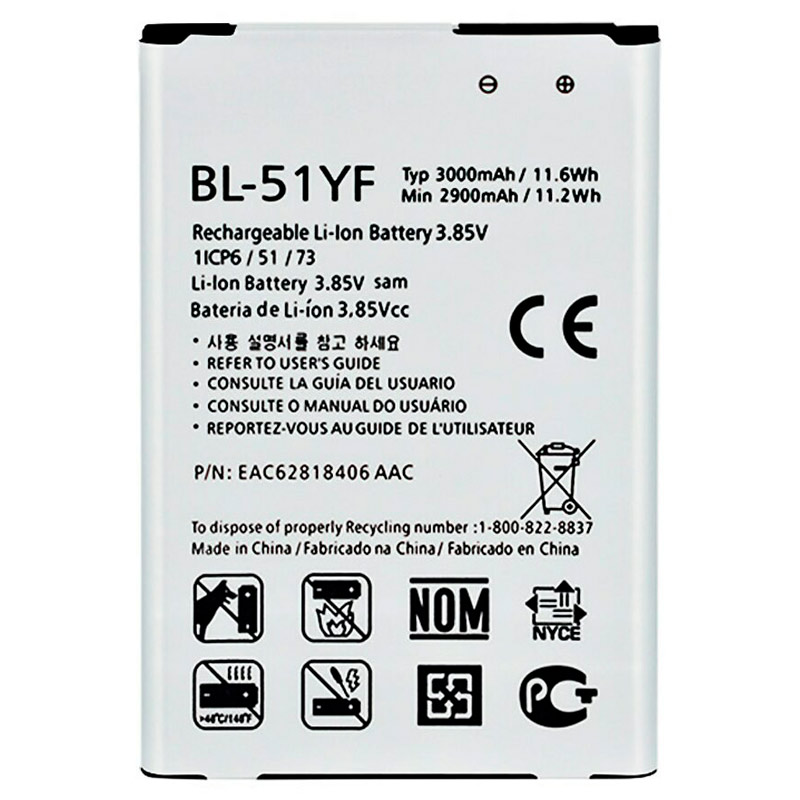 باتری موبایل اورجینال LG G4 BL-51YF
