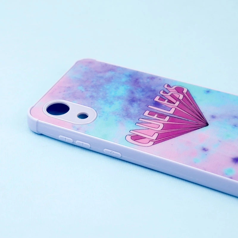 قاب لیزری سامسونگ Galaxy A03 Core طرح دار براق محافظ لنزدار