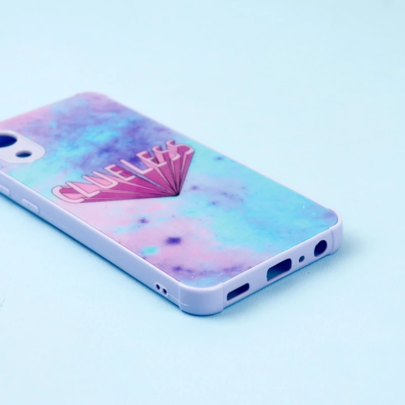 قاب لیزری سامسونگ Galaxy A03 Core طرح دار براق محافظ لنزدار