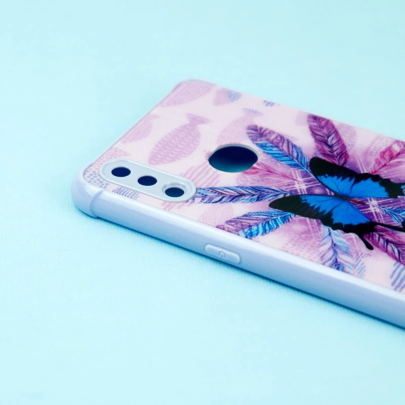 قاب لیزری سامسونگ Galaxy A10s طرح دار براق محافظ لنزدار