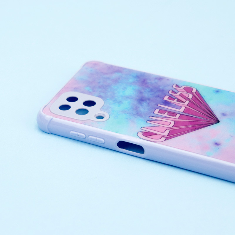 قاب محافظ لنزدار لیزری طرحدار براق Samsung Galaxy A12