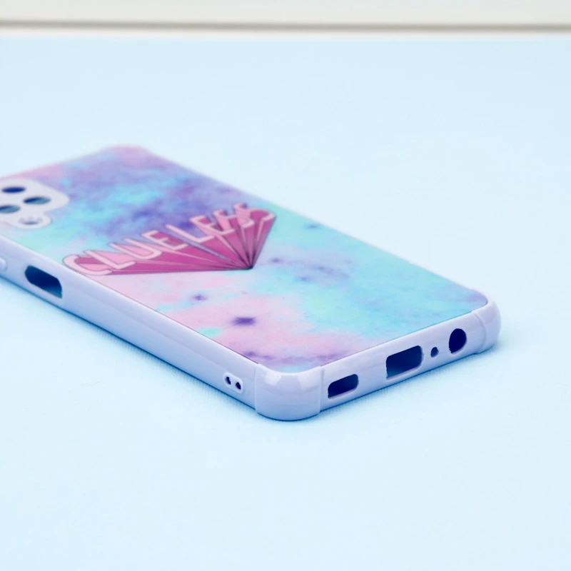 قاب لیزری سامسونگ Galaxy A12 طرح دار براق محافظ لنزدار