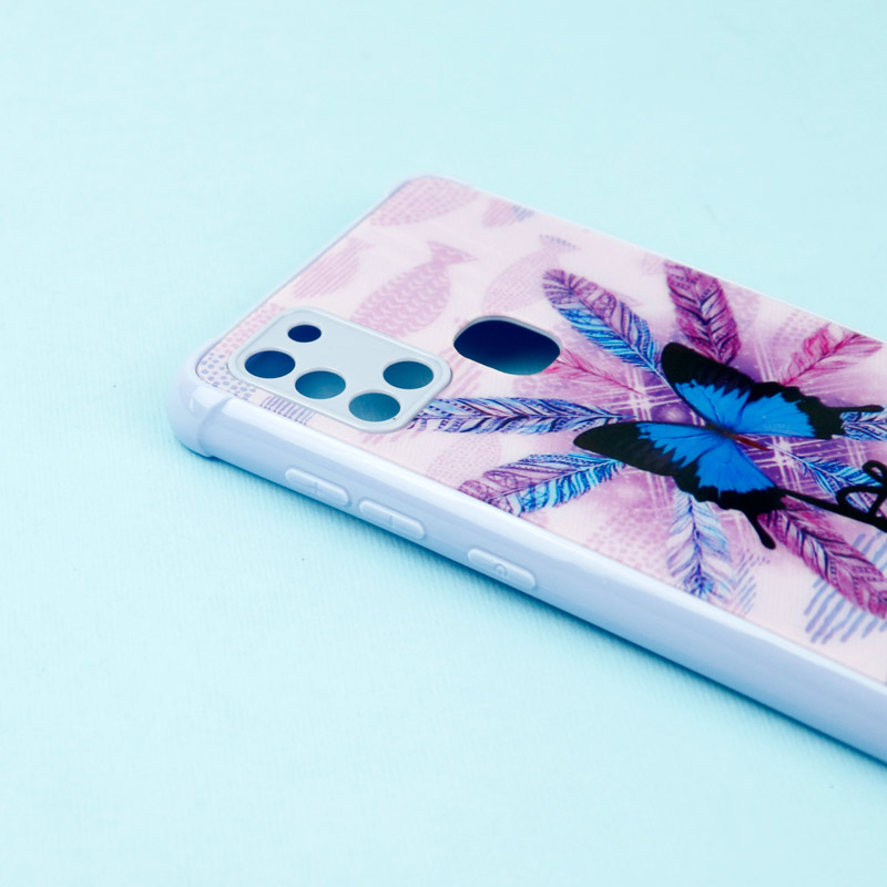 قاب محافظ لنزدار لیزری طرحدار براق Samsung Galaxy A21s