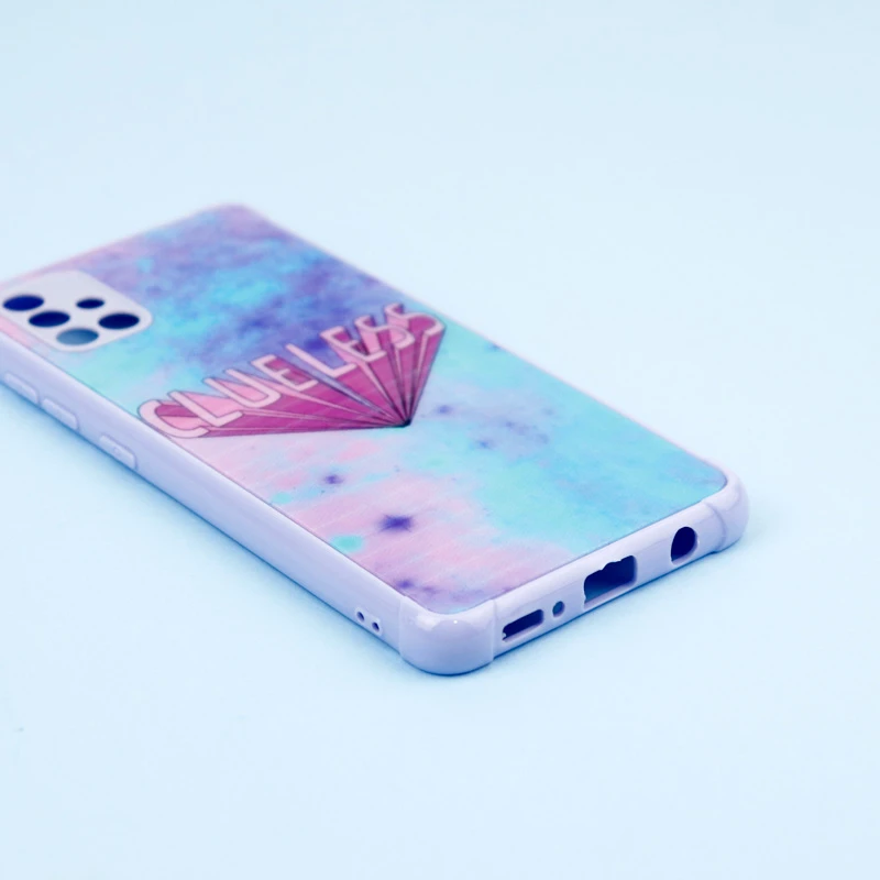 قاب لیزری سامسونگ Galaxy A51 4G طرح دار براق محافظ لنزدار