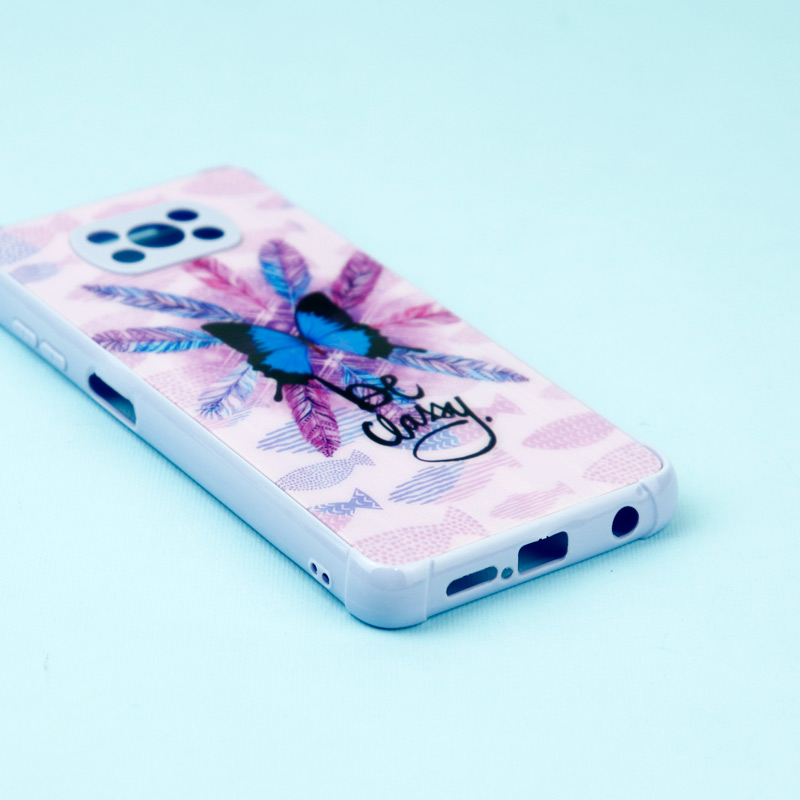 قاب محافظ لنزدار لیزری طرحدار براق Xiaomi Poco X3 Pro